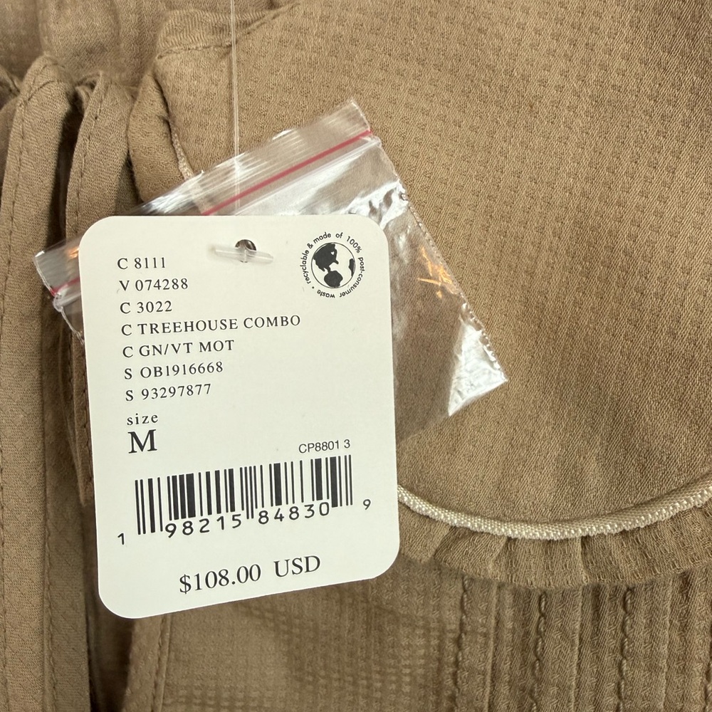 We The Free Tan Blouse with Ribbon Detail - Picture 5 of 5